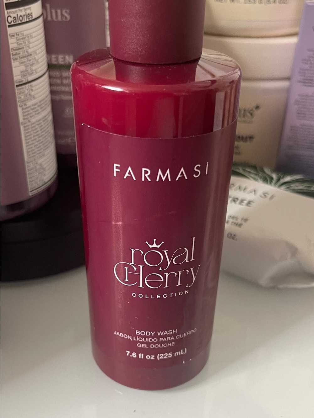 Farmasi Royal Cherry Body Wash - Deep Cherry Red